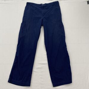 Carhartt Scrub Pants Ripstop Cargo Boot Cut Mens Medium Navy Utility C54108